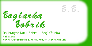 boglarka bobrik business card